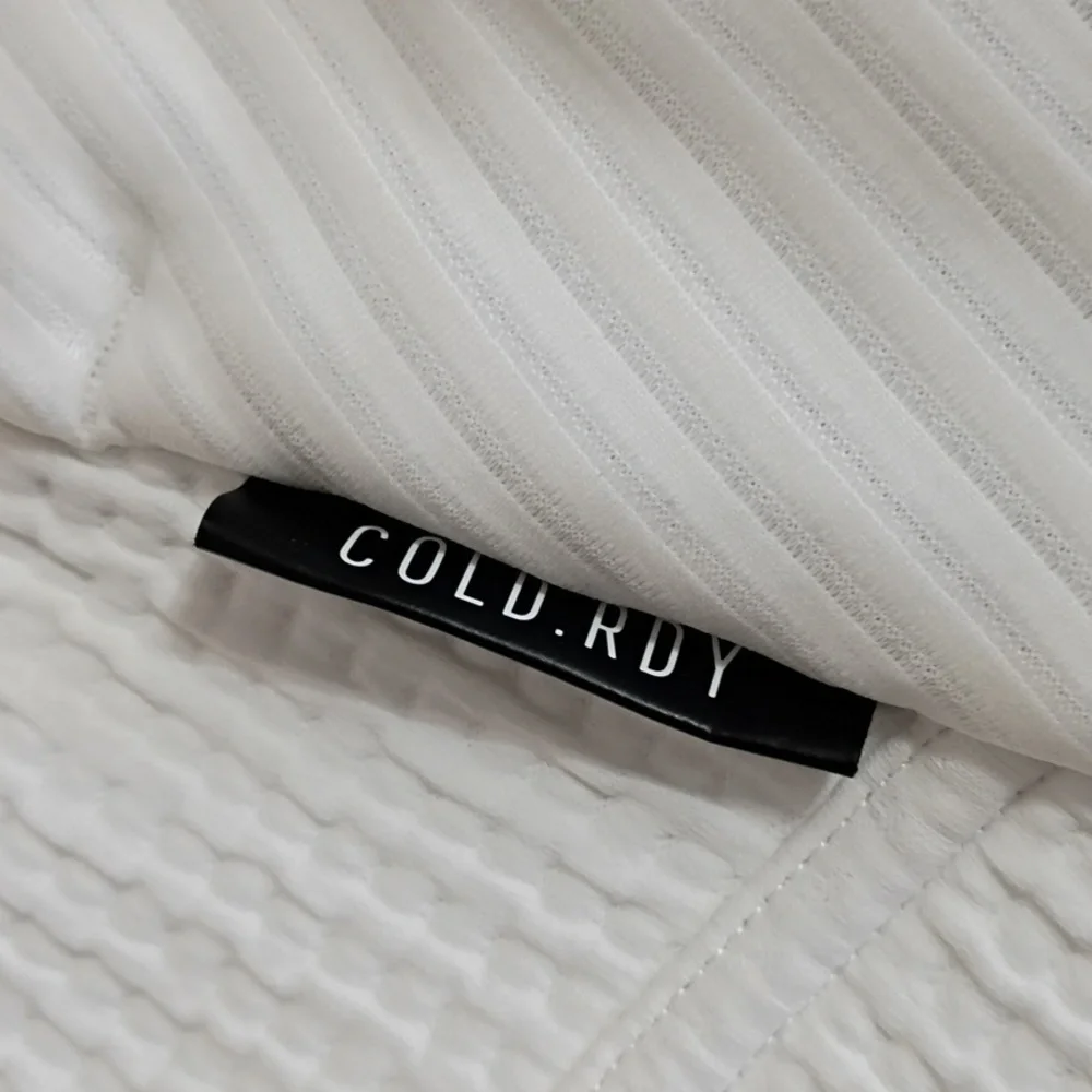 Adidas Cold Rdy White Quilted Fitted Full Zip Jacket Size L